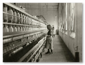 Sadie Pfeifer, une filature de coton, Lancaster, Caroline du Sud