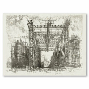 Le portique (un chantier naval marchand)
